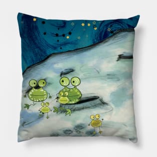 Moon Frogs - Eliza and Boo Pillow