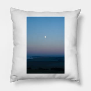 (Almost) full moon over the Sussex Downs towards Birling Gap Pillow