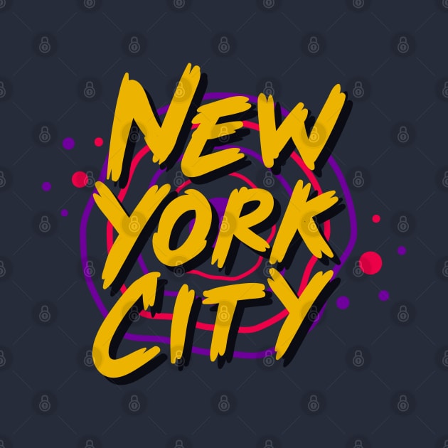 New York city modern letters by Mako Design 