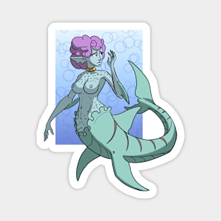 Shy Mermaid Magnet