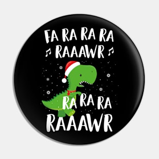 Dinosaur Shirt For Boys Fa Ra Ra Ra Ra T Rex Funny Christmas Pin