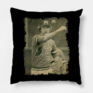 Larry Bird Played in One Baseball Game For Indiana State in, 1979 Pillow