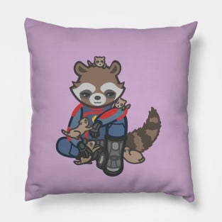 Raccoons Pillow