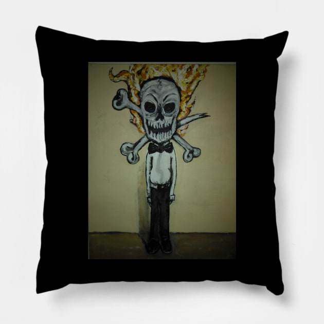 Feel the burn Pillow by Luke Lord