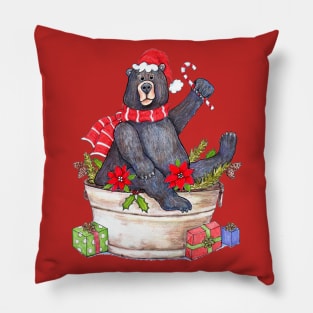 Merry Beary Christmas Pillow