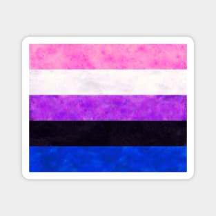 Genderfluid Pride Digital Quilt Magnet