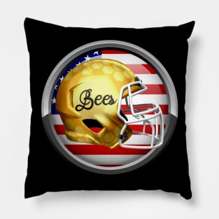 American Football Bees Pillow