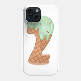 Ice cream number 2 Phone Case