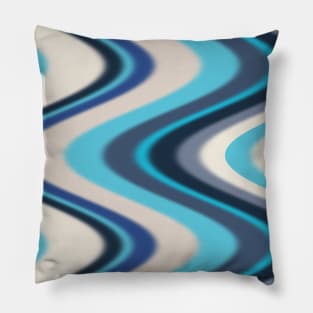 Blue waves Pillow