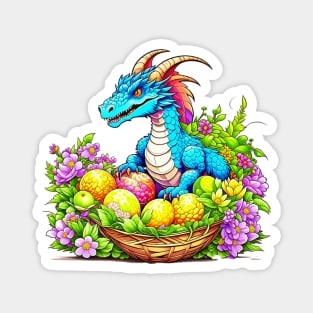 Cute Easter Dragon Magnet