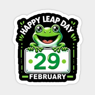 February 29th Leap Day Frog Funny Matching Leap Year 2024 Magnet