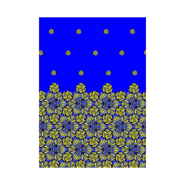 Pattern yellow and blue by ArtKsenia