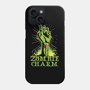 Zombie Charm - Zombie hand raises up from Grave Phone Case