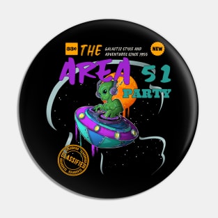 Fun Space DJ Alien Pin