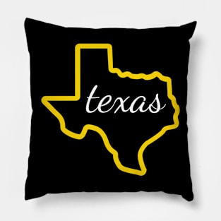 State of Texas Map Pillow