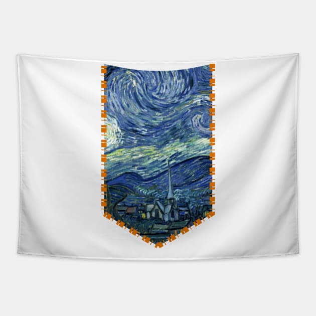 van gogh pocket Tapestry by creakraft