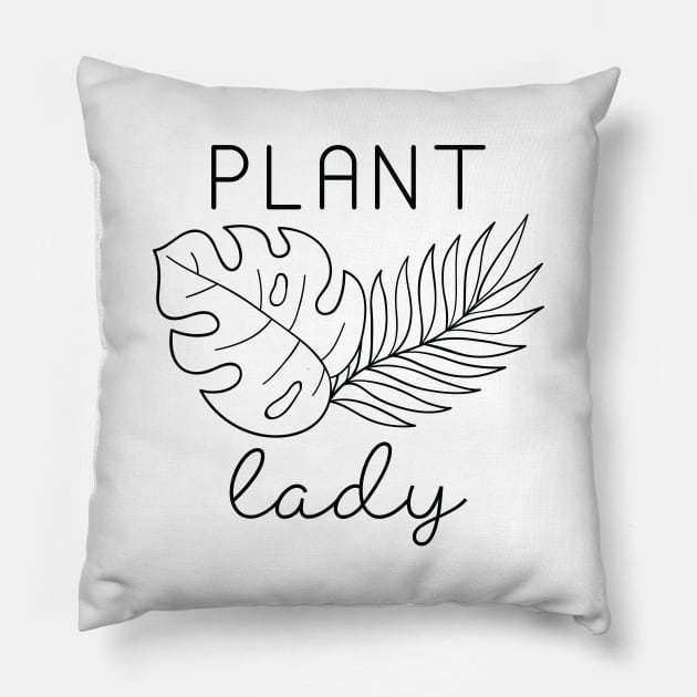 Plant Lady Pillow by LuckyFoxDesigns