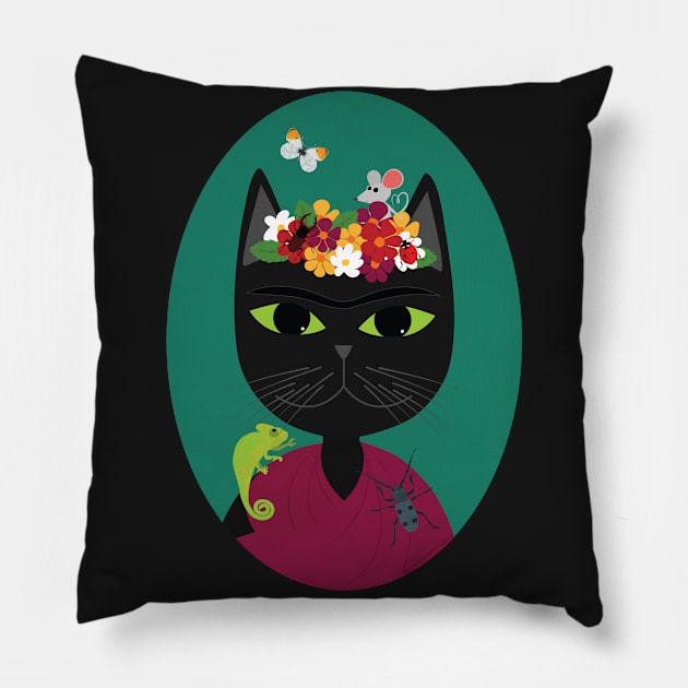 Milisav Kahlo Pillow by uncutcreations