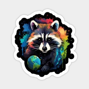 Raccoon Earth Day Magnet