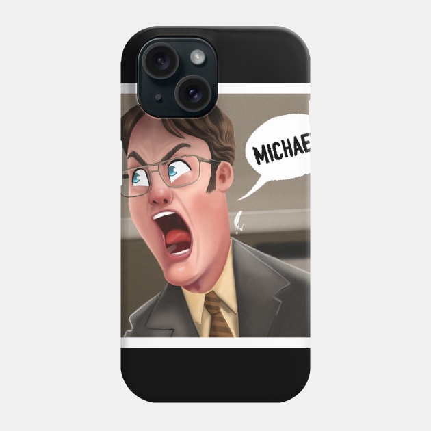 Dwight Phone Case by Sketchian