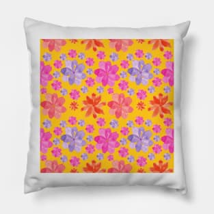 Watercolor Floralart Pillow