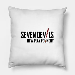 Seven Devils New Play Foundry logo Pillow