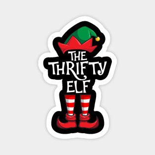 Thrifty Elf Matching Family Christmas Magnet