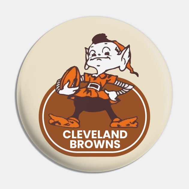 Cleveland Browns with Iconic Elf Pin by Semhar Flowers art