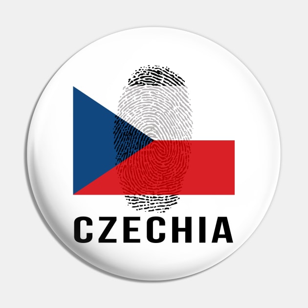 Czech Republic Flag DNA Pin by Rocky Ro Designs