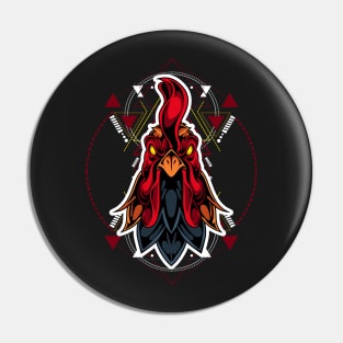 Red Rooster Pin