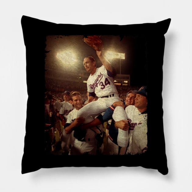 Nolan Ryan Being Carried Off Pillow by SOEKAMPTI