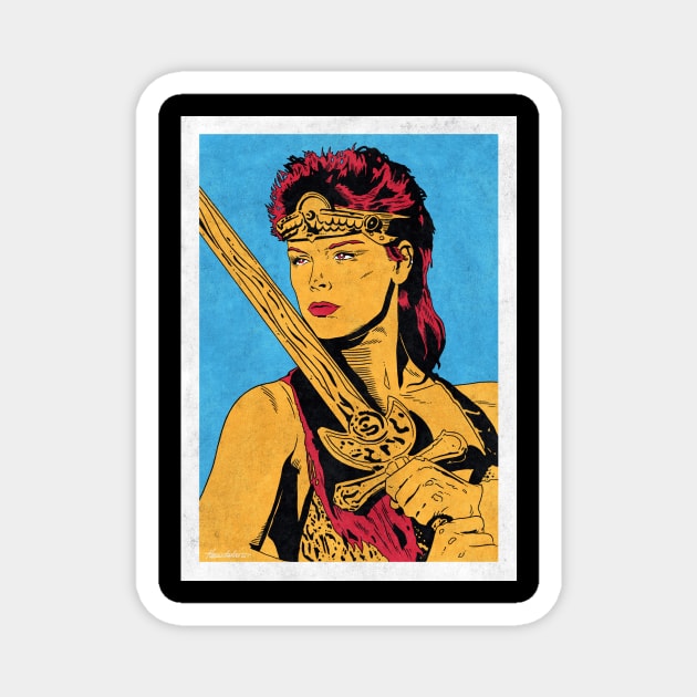 RED SONJA (Pop Art) Magnet by Famous Weirdos