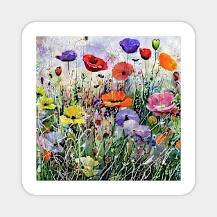 variety of flowers Magnet