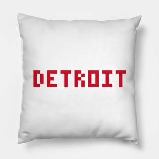 Pixel Hockey City Detroit 2017 Pillow