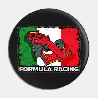 Formula Racing Car Italian Pin