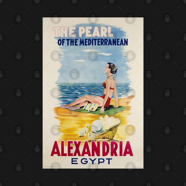 Alexandria,Egypt,Travel Poster by BokeeLee