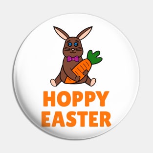 HOPPY Easter Bunny Carrot Pin