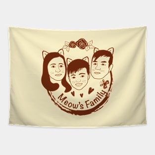 Cats Meow Family Tapestry