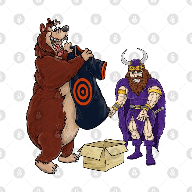 Minnesota Vikings Fans - Kings of the North vs Target Practice Cubbies by JustOnceVikingShop