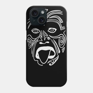 The Tribal Haka Mask Guy - Indigenous Face Phone Case