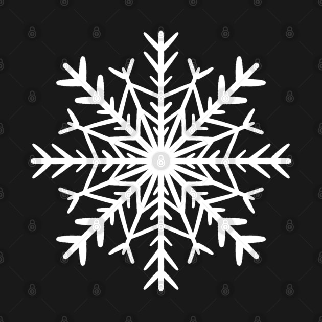 Simple white snowflake by SRSigs