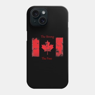 True North Strong And Free T-Shirt | Proud Canadian Pride Shirt | Perfect for Canada Day & Everyday Wear Phone Case