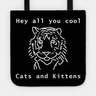 White Line Cool Tiger Tote