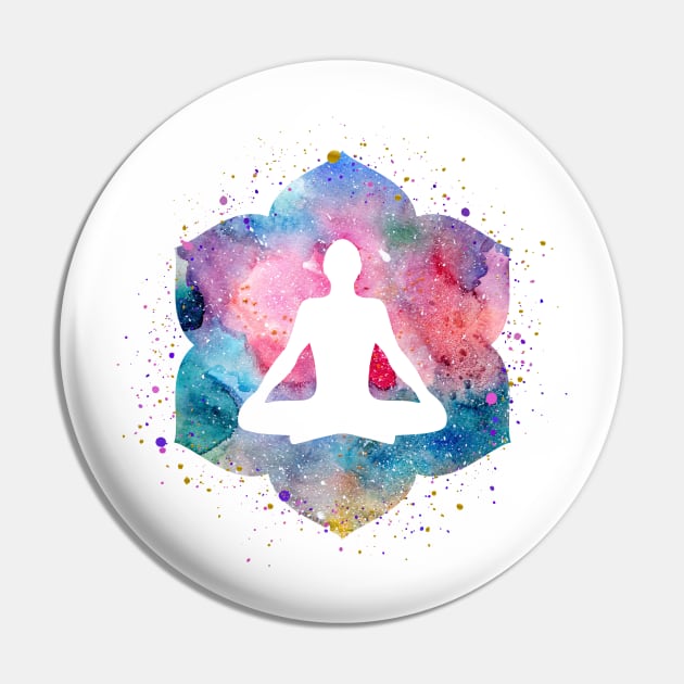 Meditation Pin by MarinaDemidova