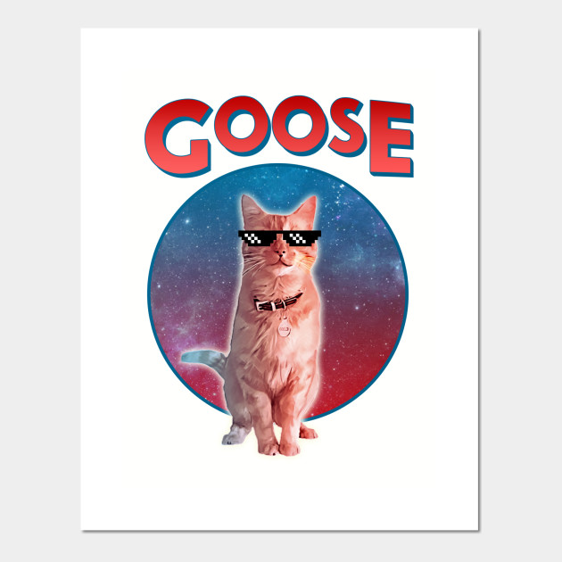 Goose The Cat Captain Marvel Posters And Art Prints Teepublic
