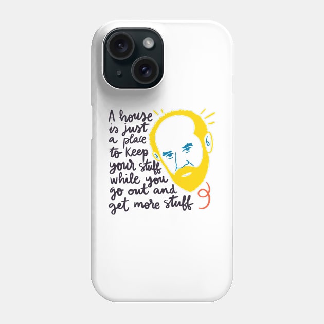 George Carlin quote Phone Case by Awesome quotes