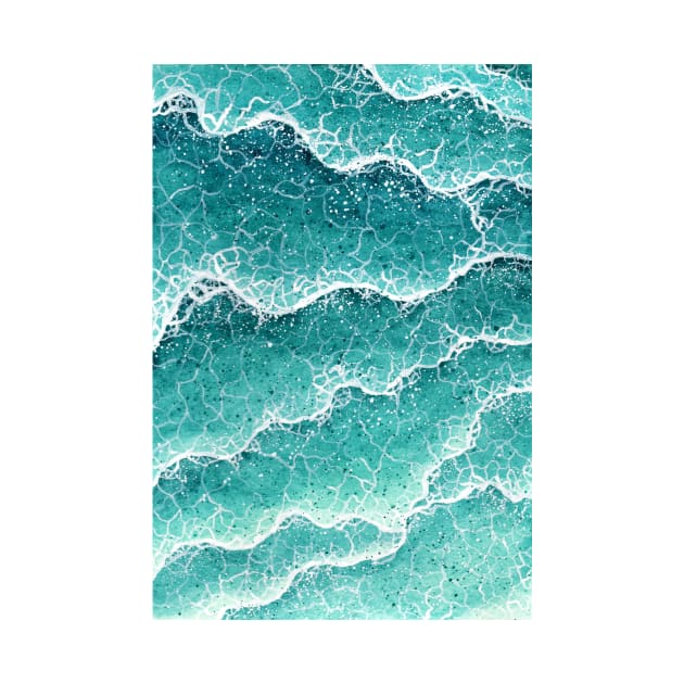 Wave pattern painting by MariaCameliaArt