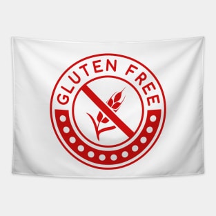 Gluten Free Red logo Tapestry