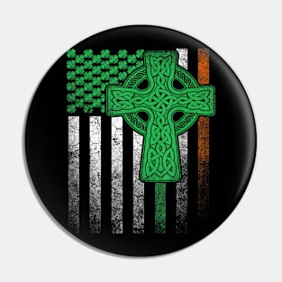 Irish American Flag Ireland Flag ST PATRICKS DAY Pin