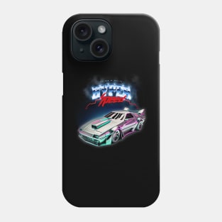 Retro sports car 80's. Hyper speed Phone Case